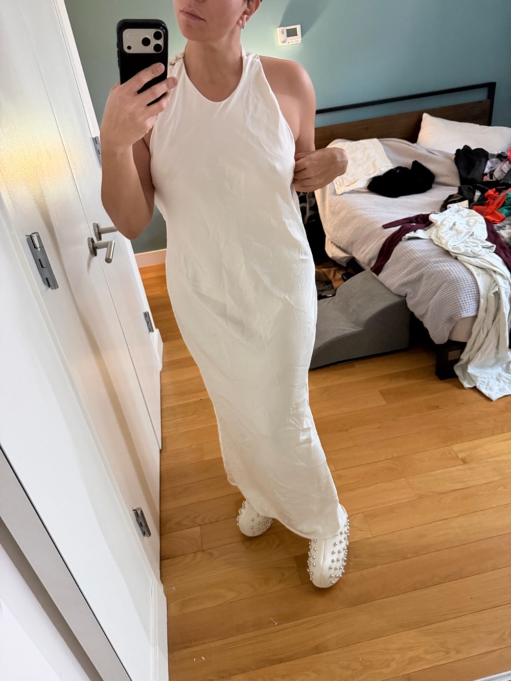 Zara White Maxi Dress